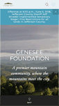Mobile Screenshot of geneseefoundation.org